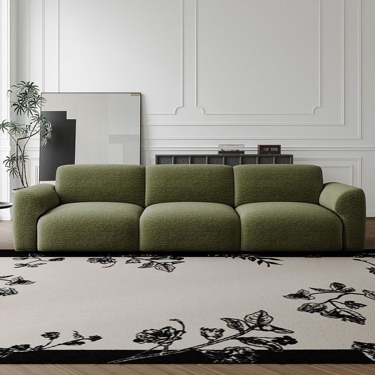 Arflex green 3 seater sofa